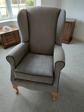 High Seat Wing Back Armchair