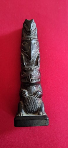 Boma totem pole - in, resin