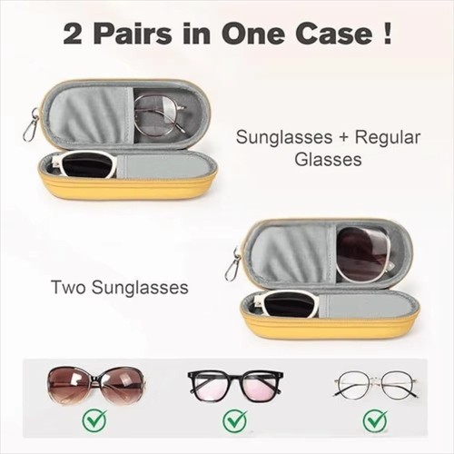Double layer eyeglasses case - double-layer,