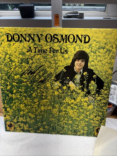 Signed donny osmond vinyl - signed,