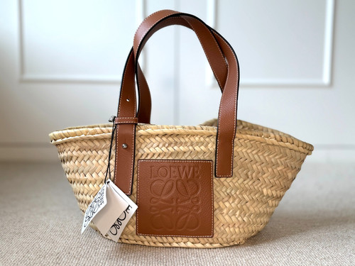Loewe raffia small - basket, tote