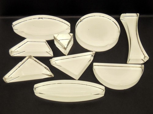 Large vintage glass prisms - 9,