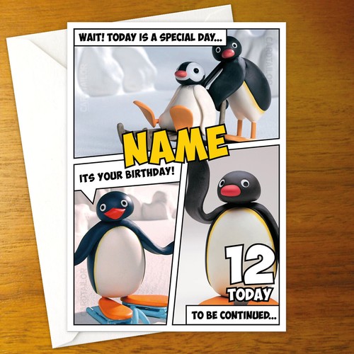 Pingu personalised birthday - pingu,