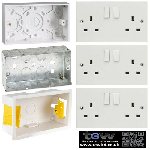 Gang 13a double socket - 13a,