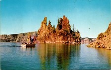 Vtg Chrome Postcard Crater