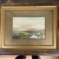 Antique Watercolour Of Dartmoor By Scott May Dated 1920 Original Artwork