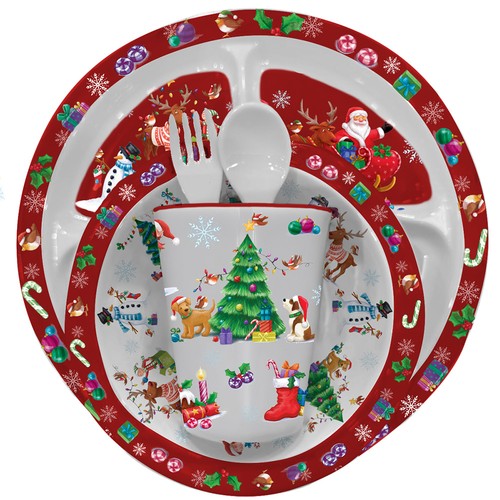 Kids dinner set christmas - kids,