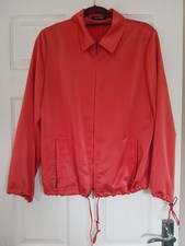 Gilbret Scarlett Silk Bomber Jacket Uk14
