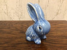 Sylvac Blue Bunny Rabbit - 12cmsH x 8cmsW