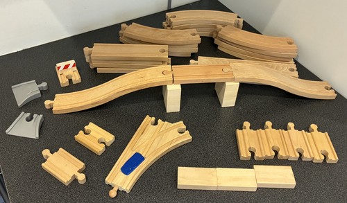 Wooden train track - wooden,