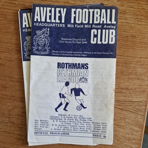 1976 aveley bromley - vs,