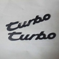 2x Glossy Black New turbo Big