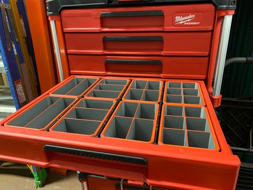 Milwaukee packout drawer - milwaukee, 4-drawer