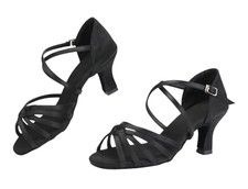 Black latin dance shoes - black,