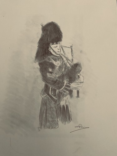 Scottish piper military - piper,