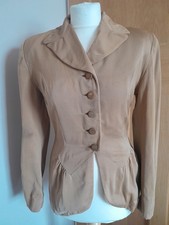 1940s Light Ginger Skirt Suit