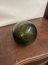 Antique Hand Blown Green Glass