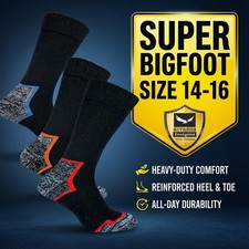 Mens Socks Super size Bigfoot