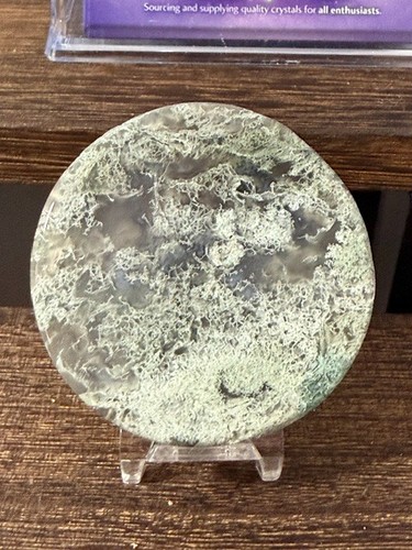 Moss agate sphere - moss,
