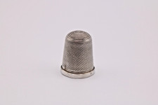 Edwardian silver thimble c1906