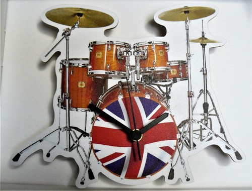 Drum kit hanging clock union - hanging,