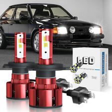 For Ford Escort MK4 Super Bright Xenon White LED High/Low/Slux Side Light Bulbs