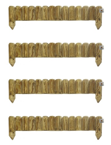 Log panels edging path - log,