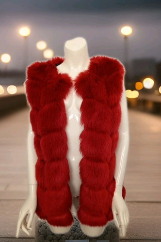 Women fushi red gilet - women's,