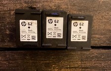 3  HP62 Genuine Empty Ink  Cartridges Black 