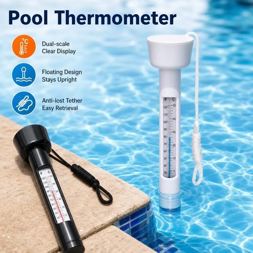 Floating pool thermometer - pool,