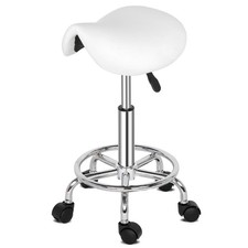 Leather saddle stool - pu,