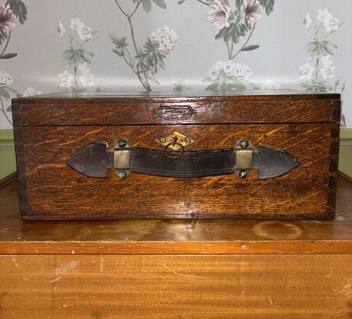 Antique 19thc oak - oak, campaign
