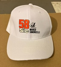 MARCO SIMONCELLI Baseball Cap. No58 MotoGp. SIGNED