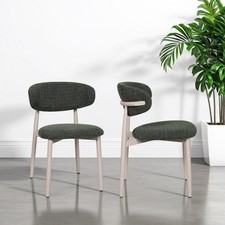 Scandi Boucle Green Curved