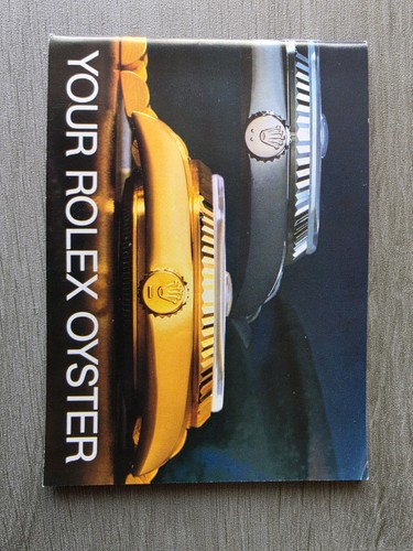 Your rolex oyster booklet - your,