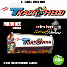 Track n Field graphic Arcade Artwork Marquee Stickers Graphic All Sizes