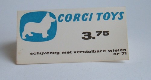 Rare 1960 dutch corgi - dutch, toys