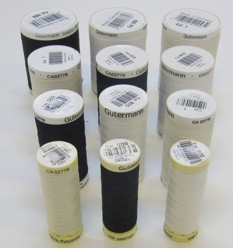 Gutermann black white or - gutermann, black,