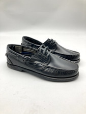 Mens Leather Boat Moccasin Deck Shoes Mens Casual Loafers Size UK 7