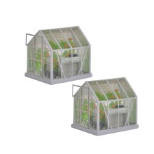 N Gauge Greenhouses (x2)