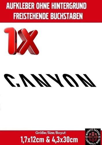 Canyon logo sticker - 1x,