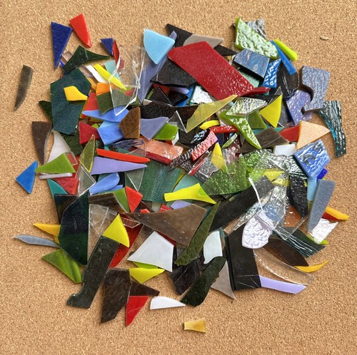 500g scrap glass coe90 - 500g,