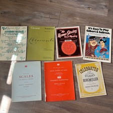 7 x  Vintage solo piano Sheet