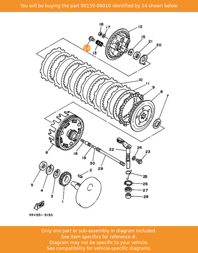 Yamaha screw with washer - with,