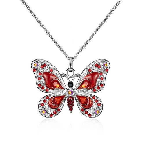 Crystal colourful butterfly - colourful,