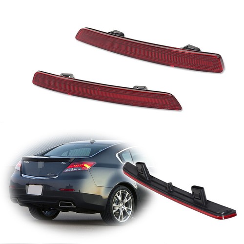 2pcs red lens rear bumper - 2pcs,