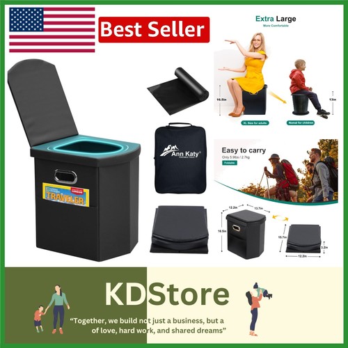 Folding portable toilet - folding,