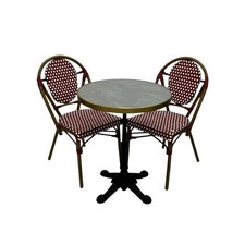 Red Paris Bistro Sets, Cafe Rouge Furniture, Balcony Furniture, Cafe Furniture
