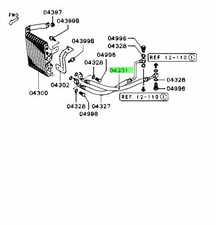 Hose, Engine Oil Cooler Return For: Mitsubishi Lancer Evo 5 6 CP9A