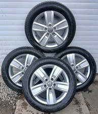 VW TRANSPORTER ALLOY WHEELS 17" COMPLETE WITH FALKEN TYRES X4 SET DAVENPORT T6